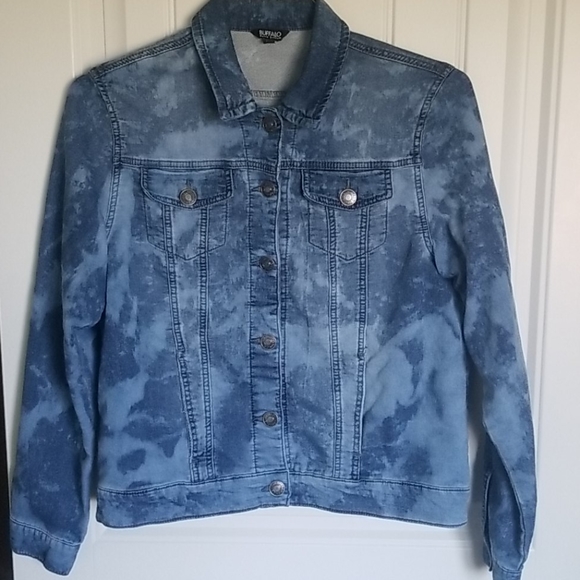 Buffalo David Bitton Jackets & Blazers - Women's tie dye clouds jean jacket